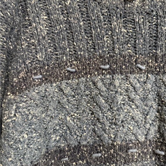 Vintage Y2K  Columbia heather blue wool blend mock neck sweater - Picture 2 of 4